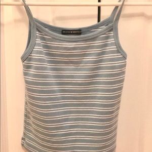 Brandy Melville Blue & White Striped Belle Tank